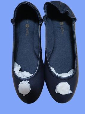 Lindsay Phillips - #710018 LIV New In Box, Navy Blue Ballet Style Shoes, Size 7